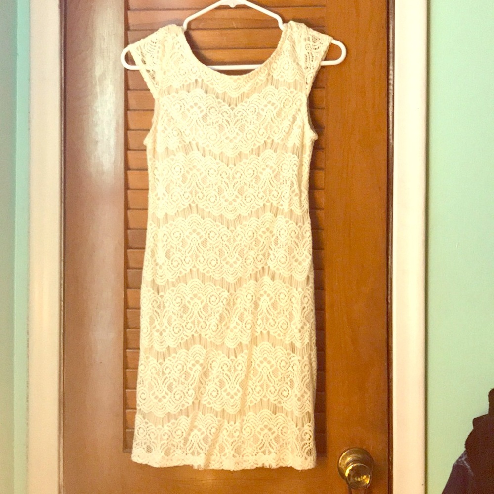 Ivory lace dress
